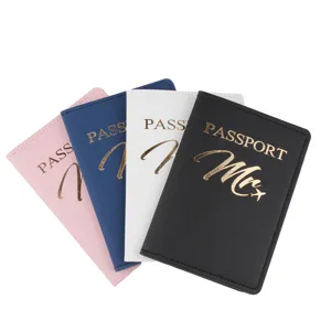 Custodia passaporto in pelle PU copertina protettiva portadocumenti organizer multicolore
