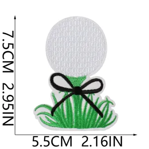 Superbe patch brodé motif de golf thermocollant accessoire pour veste et sac.