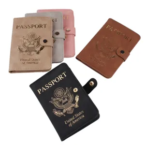 Passhülle Aus PU-Leder Mit Mehreren Kartenfächern Wasserdicht Reisedokumenten-Hülle Soft Touch Reisepass-Organizer