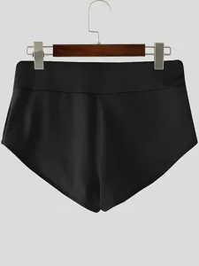 Pantaloncini sportivi fitness compressione aderenti tinta unita vita alta uomo vista principale.