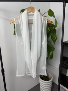 Canotta uomo scollo V profondo rete trasparente smanicato top elegante da club