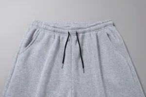 Pantaloni tuta felpati grigi uomo dettaglio coulisse in vita pantaloni sportivi invernali caldi
