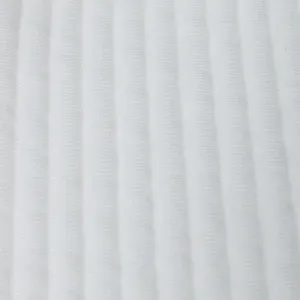 White ribbed fabric detail view textured knit material close up for men apparel style casual