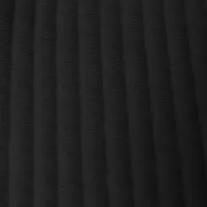 Black jacquard striped fabric detail close-up view of men's casual jacket sweatshirt.