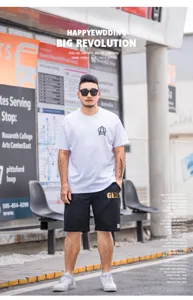 Men casual loose straight sports shorts plus size comfortable summer streetwear clothing