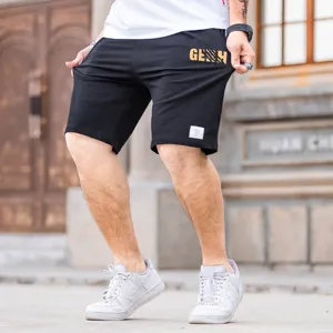 Men's casual five-point shorts loose straight sports athletic shorts comfortable streetwear.
