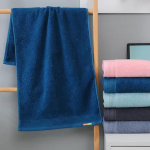 Serviette de bain unie en coton pur douce et absorbante pour bebe maison et hotel