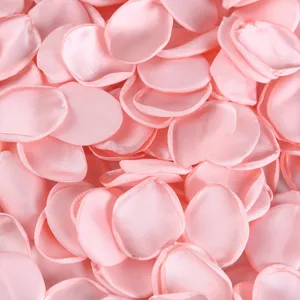 Soft pink silk artificial rose petals for wedding and Valentine's Day decorations