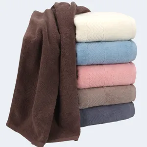 100% Cotton Bath Towel Water Ripple Pattern Soft Absorbent Thickened Bath Towels For Home Hotel Daily Use