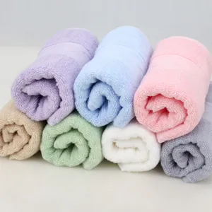 Colorful rolled cotton face towels set, skin-friendly soft and highly absorbent daily use.