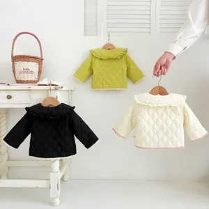 Infant winter quilted jacket toddler cute fleece lined outerwear baby girl stylish chic coat