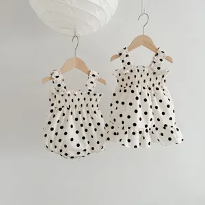 Pasgeboren Baby Meisjes Zomer Spencerset Romper en Prinses Jurk Schattig Stip Katoen Kinderen Kleding