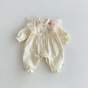 Carino neonata bambina manica lunga tutina stile cinese neonato vestiti primavera tuta