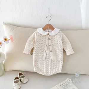 Kleinkind Baby Mädchen Strickjacke Strampler Set langarm süße herbstkleidung kinder