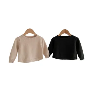 Joli pull en tricot pour bebe manches longues haut pull tout-petit pour automne chic