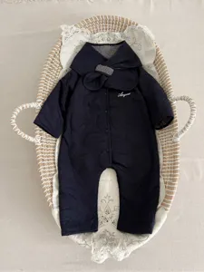 Winter thick quilted baby jumpsuit warm fleece romper newborn infant outdoor clothing outerwear