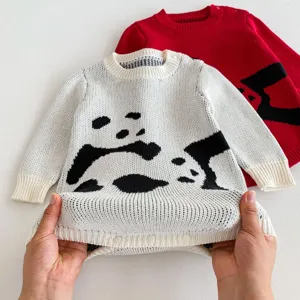 Infant baby knitted romper autumn winter cute cartoon sweater crawler baby clothing jumpsuit