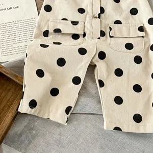 Baby Kleinkind süßer Pünktchen Strampler Jumpsuit Overall Freizeitkleidung Alltag Kleidung.