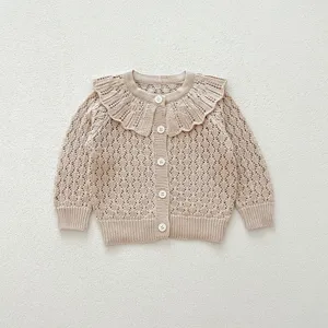 Baby knit cardigan long sleeve toddler sweater infant cute buttoned knitwear outerwear