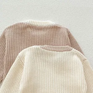 Baby Strickpullover Kleinkind gestrickter Pullover warme Herbstkleidung bequemes Oberteil