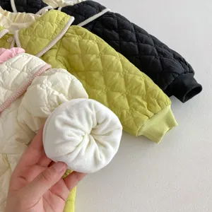 Girls quilted winter coat toddler cute padded jacket warm boutique outerwear kids apparel
