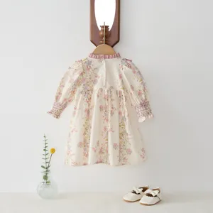 Niña bebé vestido floral manga larga bonito primavera otoño princesa ropa infantil