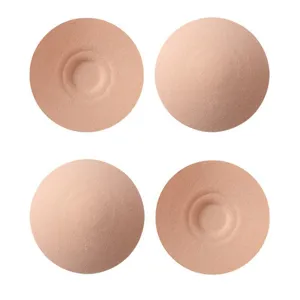 Seamless Cotton Nipple Covers Invisible Non-Adhesive Breast Petals Breathable Nude Color Pasties For Women Lingerie Accessories