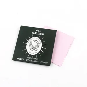 Deerskin velvet silver polishing cloth for jewelry cleaning and tarnish removal maintenance