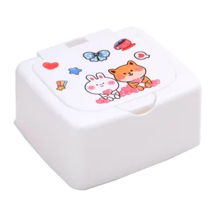 Boîte de Rangement de Bureau en Plastique Minimaliste Moderne Mini Organisateur Pop Up À Bouton Poussoir Pour Cotons Tiges Cosmétiques Bijoux