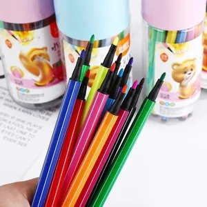 Niños Rotulador de Acuarela Conjunto 36 Colores Envasado Lavable Dibujo Bolígrafos Arte Graffiti Pintura Suministros Para Niños Estudiantes