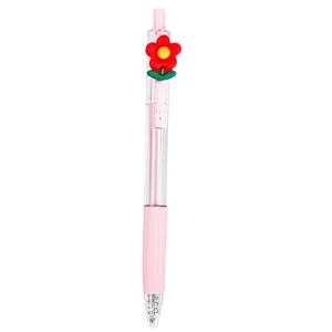 Stylo Gel Ours Mignon Cartoon Morandi Stylo d'Écriture Rétractable en Plastique Fournitures de Bureau
