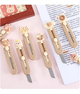 Joli mini set de couteau utilitaire mignon pour journal intime, découpe papier et colis.