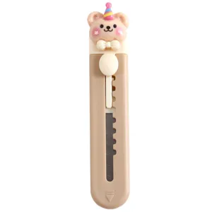 Mini Cutter Mignon de Dessin Animé Couteau de Poche Portable pour Étudiants Journal Papeterie de Bureau