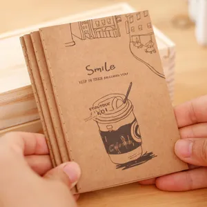 Lot de carnets de notes vintage en papier kraft, mini bloc-notes portable pour cadeaux et bureau.