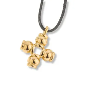 Colgante geométrico de acero inoxidable dorado collar largo de suéter para mujeres
