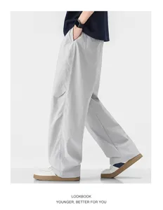 Leichte Herren Sommer Freizeithose lockere schnelltrocknende Cargo Parachute Pants style