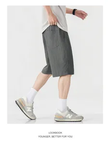 Men's Summer Thin Linen Loose Casual Shorts Comfortable Five-Point Pants Daily Wear