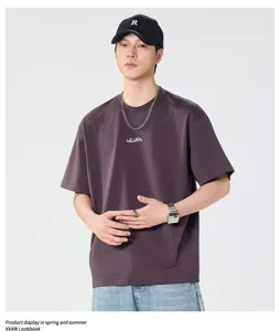 Ανδρικό casual κοντομάνικο t-shirt καλοκαιρινό ιαπωνικό στιλ στρογγυλή λαιμόκοψη τοπ