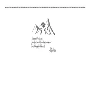 Graphique de broderie détaillé avec croquis de montagne et typographie pour veste décontractée.
