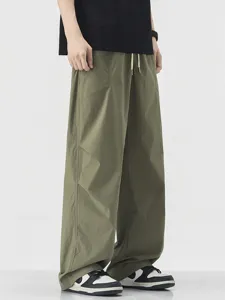 Herren Sommer dünn schnelltrocknend lose Cargohose Outdoor lässige Fallschirm Hosen