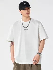 Γυναικείο Casual Χαλαρό T-Shirt από Μείγμα Βαμβακιού με Κεντημένα Γράμματα Ιαπωνικό Μινιμαλιστικό Στυλ Στρογγυλή Λαιμόκοψη Κοντομάνικο Top για το Καλοκαίρι