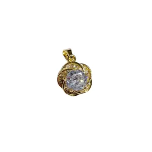 14k gold beschichtet kupfer glas blume anhänger charm für halskette ohrringe diy schmuck