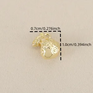 Exquisite 18k gold plated fu bag pendant for diy jewelry making and accessories design.
