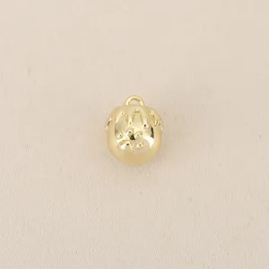 Gold plated 3D honey pot pendant charm DIY jewelry accessory for necklace bracelet making