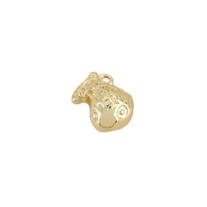 18k gold plated lucky bag pendant charming diy jewelry accessory fashion lucky charm