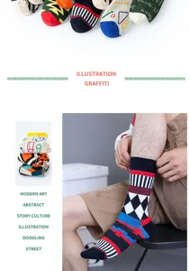 2024 Nouvelles Chaussettes Mi-Mollet Femme Hip Hop Tendance Formule Math Forme Chaussette