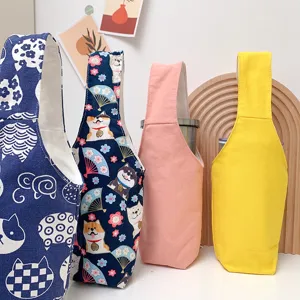 Stoff Tassenhülle niedlich Thermobecher Halter tragbare Kaffeetasse Tasche Beutel!