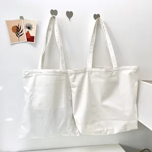Damen Canvas Tragetasche Große Kapazität Minimalistisch Ins Stil Umhängetasche Studenten Lässiger Shopper Einfarbige Bedruckte Handtasche
