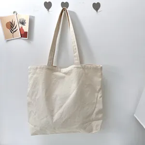 Lässige Canvas Tragetasche für Damen, minimalistische Schultertasche mit großem Fassungsvermögen.