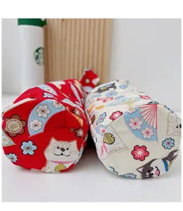 Stile giapponese simpatico cane cartone animato bottiglia termica custodia protettiva